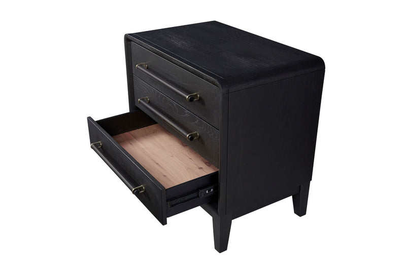 3 Drawer Nightstand With USB - Black - R&R Furniture Gallery (Fountain Valley, CA)