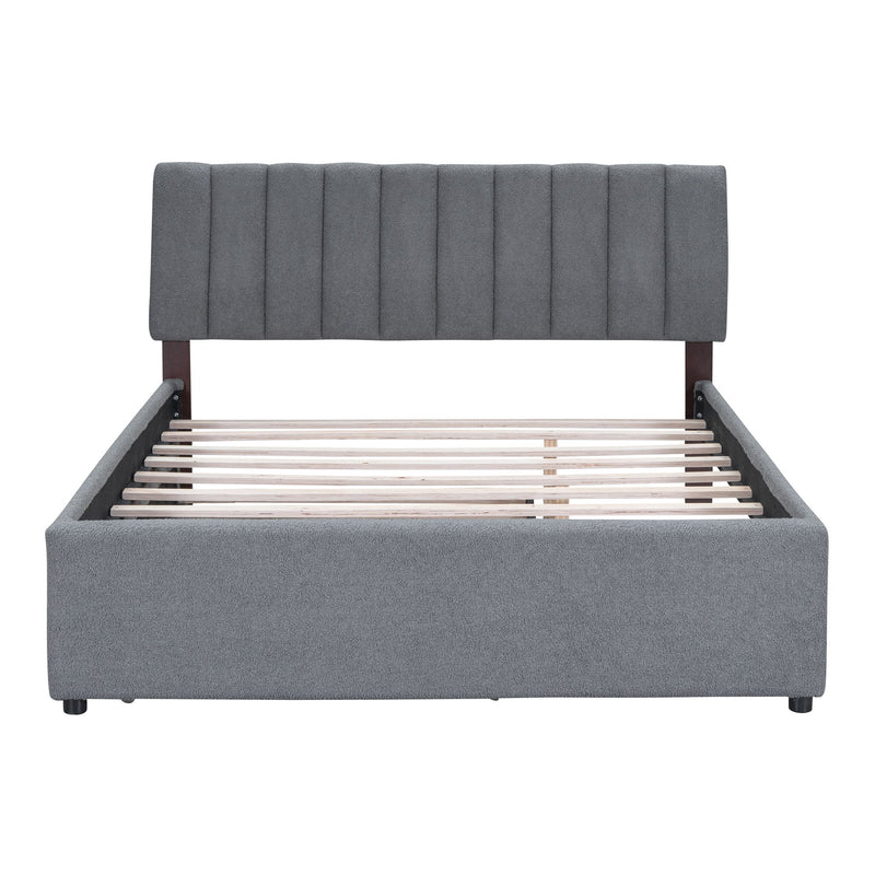 Upholstered Platform Bed With Trundle - R&R Furniture Gallery (Fountain Valley, CA)