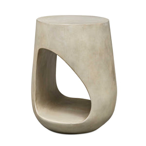 Lithos - Outdoor Accent Table - Gray