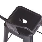 Rayne - Curved Back Metal Stool (Set of 2) - R&R Furniture Gallery (Fountain Valley, CA)