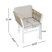 Outdoor Dining Chair, All-Weather Patio Seating For Backyard (Set of 2) - R&R Furniture Gallery (Fountain Valley, CA)