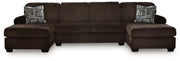 Kimlee Sectional with Double Chaise - R&R Furniture Gallery (Fountain Valley, CA)