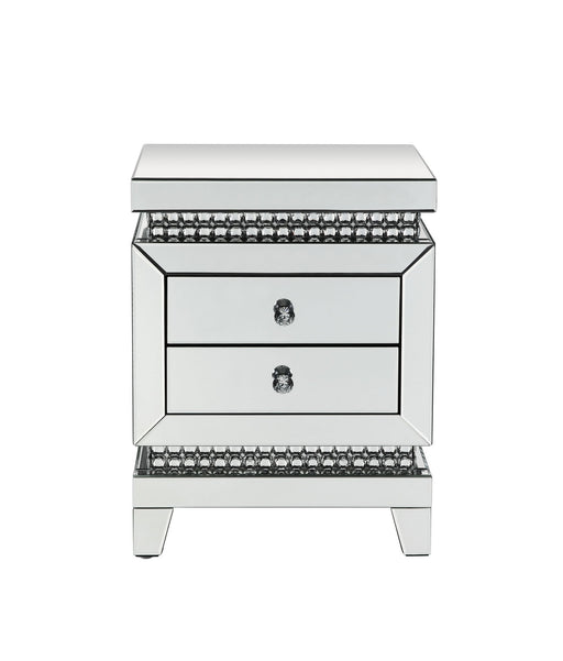 Lotus - Accent Table - Mirrored & Faux Ice Cube Crystals - R&R Furniture Gallery (Fountain Valley, CA)