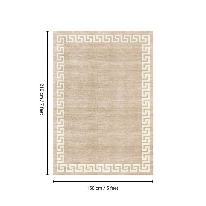 Toucan - 5' X 7' Washable Non - Slip Area Rug - Beige - R&R Furniture Gallery (Fountain Valley, CA)