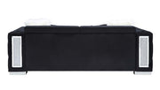 Trislar - Sofa With 4 Pillows (Same 52525) - Black Velvet - R&R Furniture Gallery (Fountain Valley, CA)