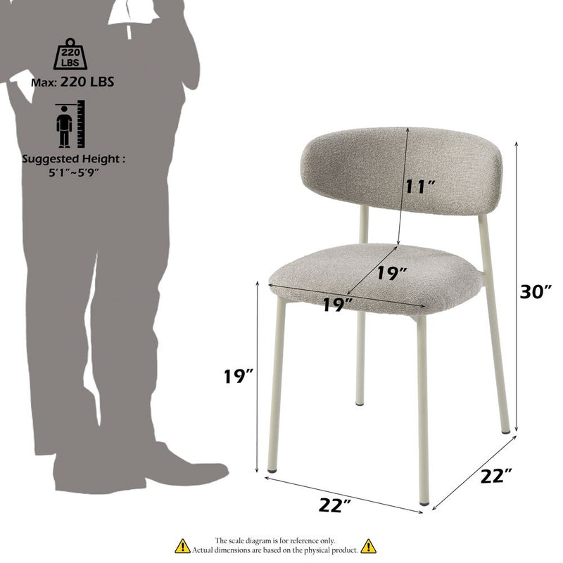 Ingram - Side Chair (Set of 2) - Light Gray - R&R Furniture Gallery (Fountain Valley, CA)