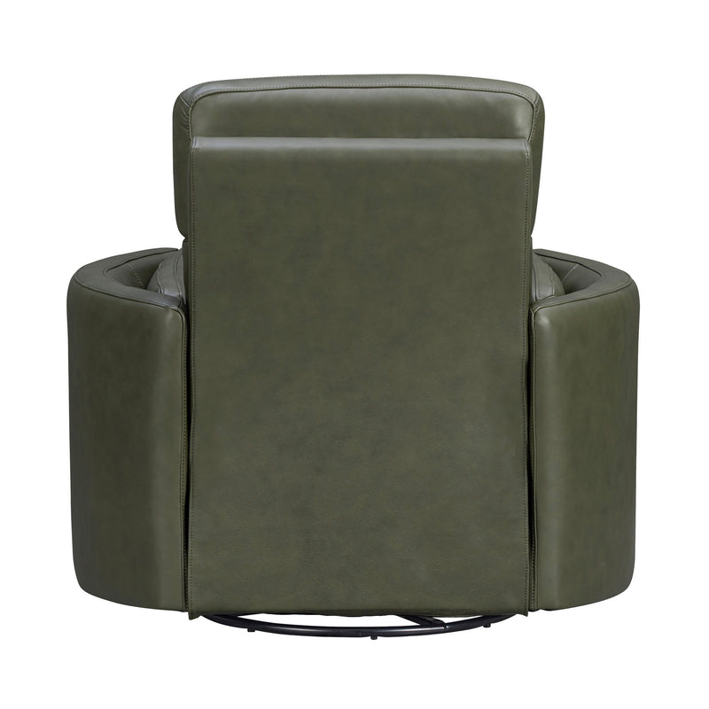 Parker Living Radius Power Swivel Glider Recliner chair in neutral fabric with plush cushioning and modern design.