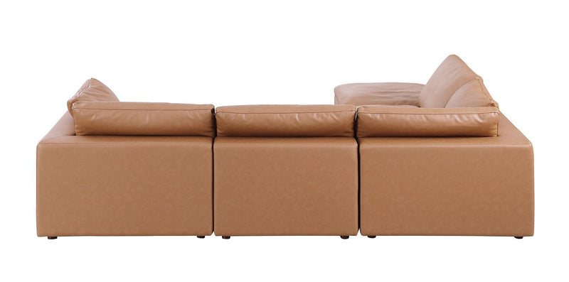 1100 - 5-Piece 4-Seat Sectional (Top-Grain Italian Leather)