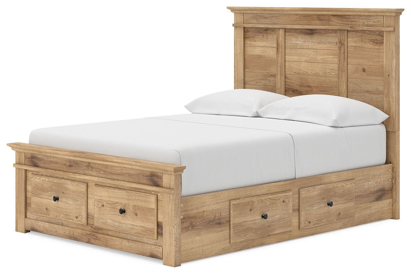 Makidern - Panel Storage Bed With 2 Under Bed Storage Units - R&R Furniture Gallery (Fountain Valley, CA)