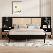Bed Frame With 2 Nightstands Elegant Design With Lamps - R&R Furniture Gallery (Fountain Valley, CA)