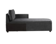 Silvester - Modular Chaise With 2 Pillows - Gray Fabric - R&R Furniture Gallery (Fountain Valley, CA)
