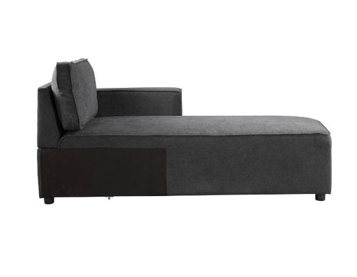 Silvester - Modular Chaise With 2 Pillows - Gray Fabric - R&R Furniture Gallery (Fountain Valley, CA)