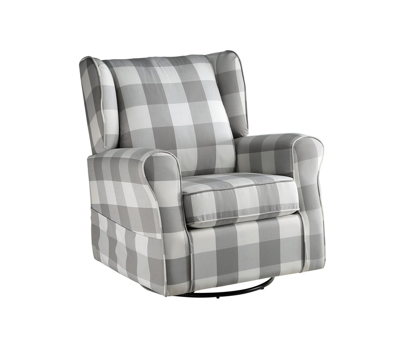 Patli - Glider Chair With Swivel - Gray