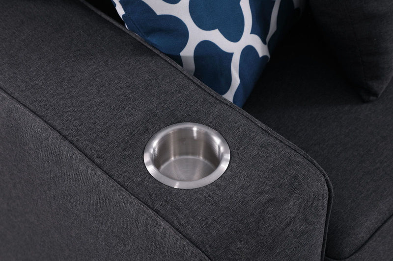 Cooper - Beautiful Sofa With Cupholder - R&R Furniture Gallery (Fountain Valley, CA)