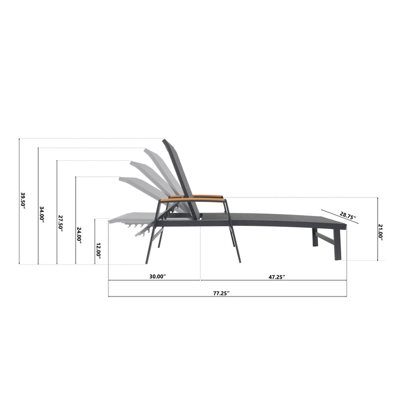 Oaxton - Chaise Lounge - R&R Furniture Gallery (Fountain Valley, CA)