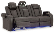 Fyne-dyme - Power Reclining Sofa With Adj Headrest - R&R Furniture Gallery (Fountain Valley, CA)