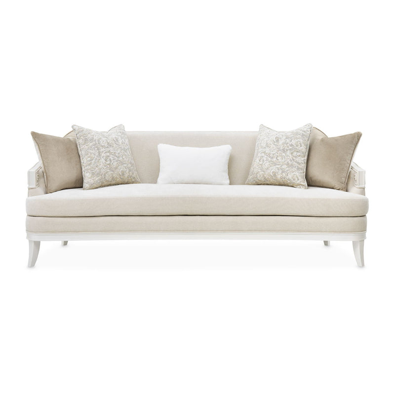 La Marisia - Chenille Sofa - Tranquil / Creamy Pearl - R&R Furniture Gallery (Fountain Valley, CA)