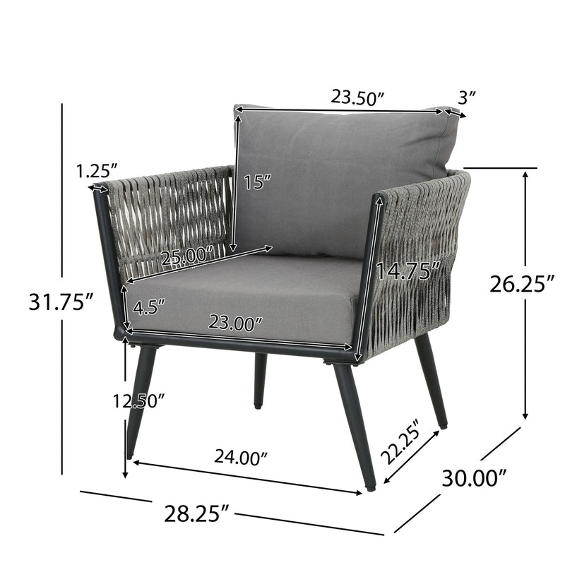 Oceanus - Chat Set Chair - Gray - R&R Furniture Gallery (Fountain Valley, CA)