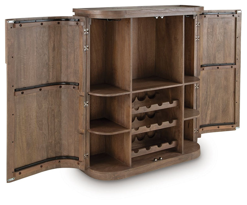 Landermont - Bar Cabinet - Medium Brown - R&R Furniture Gallery (Fountain Valley, CA)