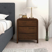 Lionel - Nightstand 3 Drawer Bed Side Table - Brown - R&R Furniture Gallery (Fountain Valley, CA)