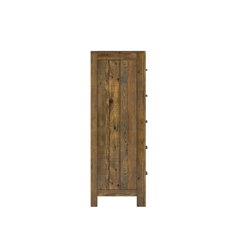 5 Drawer Chest With - Brown - R&R Furniture Gallery (Fountain Valley, CA)
