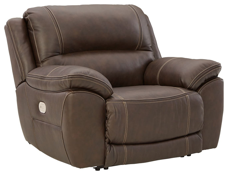 Dunleith - Zero Wall Recliner w/PWR HDRST - Chocolate - R&R Furniture Gallery (Fountain Valley, CA)