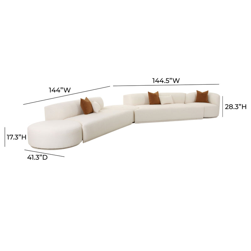 Fickle - Boucle Modular Sectional - R&R Furniture Gallery (Fountain Valley, CA)