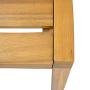 Outdoor Dining Side Chair (Set of 2) - Teak Finish - R&R Furniture Gallery (Fountain Valley, CA)