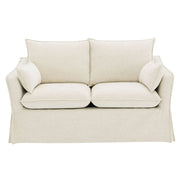 Shane - Loveseat With 2 Pillows - Beige Linen - R&R Furniture Gallery (Fountain Valley, CA)