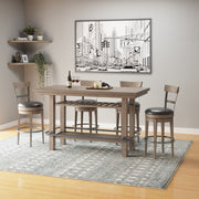 Bar Height Storage Table With Construction - Brown - R&R Furniture Gallery (Fountain Valley, CA)