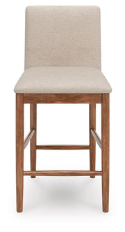 Isanti - Upholstered Barstool (Set of 2) - Light Brown - R&R Furniture Gallery (Fountain Valley, CA)