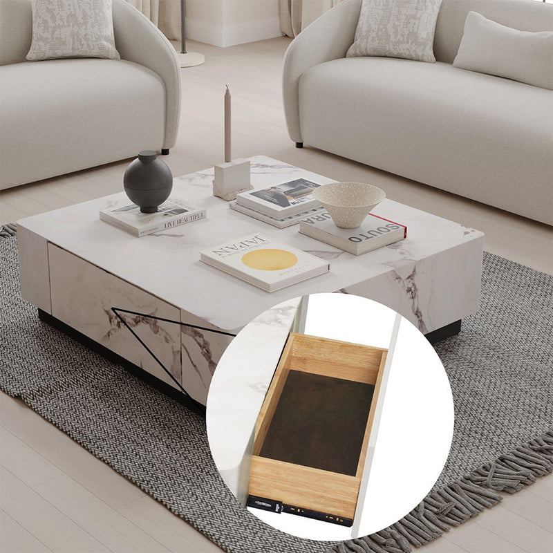 Fritzy - Coffee Table - Engineered Stone - R&R Furniture Gallery (Fountain Valley, CA)