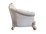 Vendome II - Loveseat With 4 Pillows - Two Tone Ivory Fabric & Antique Pearl - R&R Furniture Gallery (Fountain Valley, CA)