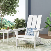 Noble House Aurascape outdoor foldable Adirondack chair with armrests, weather-resistant wooden design for outdoor comfort.