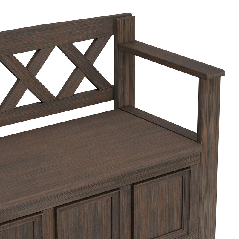 Amherst - Handcrafted Entryway Storage Bench - R&R Furniture Gallery (Fountain Valley, CA)