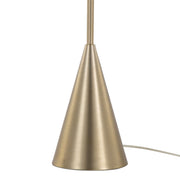 Lumi Source contemporary cone-shaped floor lamp with sleek black finish and modern design, standing upright in a stylish living space.