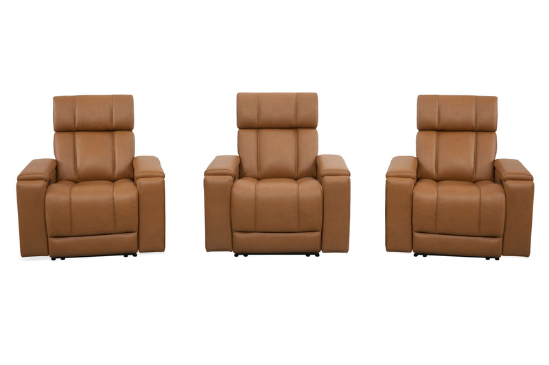 Parker Living Phoenix Zero Gravity Power Reclining Theater Chairs with immersive audio, three-seat home theater seating, plush design