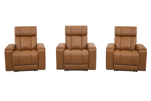 Parker Living Phoenix Zero Gravity Power Reclining Theater Chairs with immersive audio, three-seat home theater seating, plush design