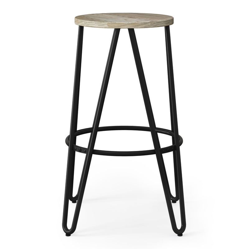 Simeon - Multifunctional Metal Stool With Wood Seat - R&R Furniture Gallery (Fountain Valley, CA)