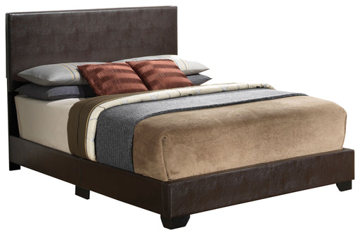 Upholstered platform bed by Glory Furniture with a sleek, modern design, perfect for relaxed bedroom spaces.