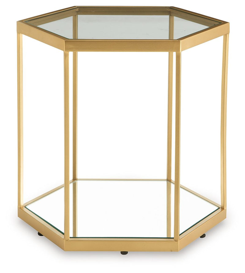 Veerwick - Accent Cocktail Table - Gold Finish - R&R Furniture Gallery (Fountain Valley, CA)