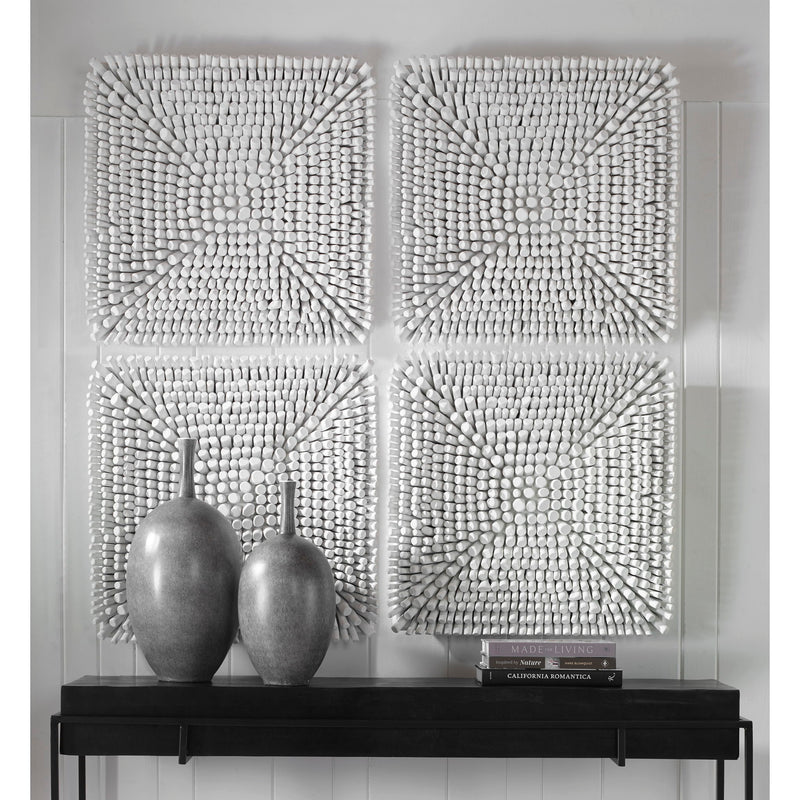 Uttermost Portside wood wall panel wall decor featuring a rustic, textured wooden design for stylish interior decoration.