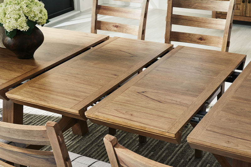 Ridgester - Rectangular Dining Room Extension Table - Light Brown - R&R Furniture Gallery (Fountain Valley, CA)
