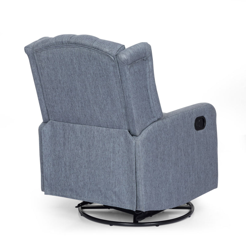Classic Design, Manual Recliner Chair With 360 Degree Swivel - R&R Furniture Gallery (Fountain Valley, CA)