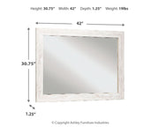 Paxberry - Bedroom Accent Mirror - Whitewash - R&R Furniture Gallery (Fountain Valley, CA)