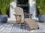 Sundown Treasure - 2 Pc. - Adirondack Chair And Ottoman - Driftwood