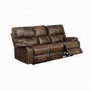 Reclining Sofa With USB Charging, Pocket Coil Seating, And Hidden Storage - Brown - R&R Furniture Gallery (Fountain Valley, CA)