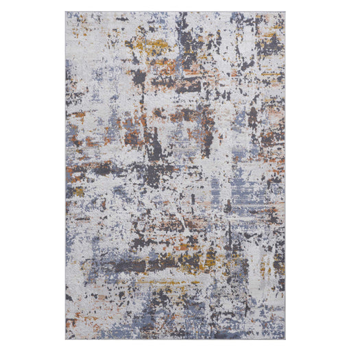 Payas - 8' X 10' Abstract Area Rug - Ivory / Blue - R&R Furniture Gallery (Fountain Valley, CA)