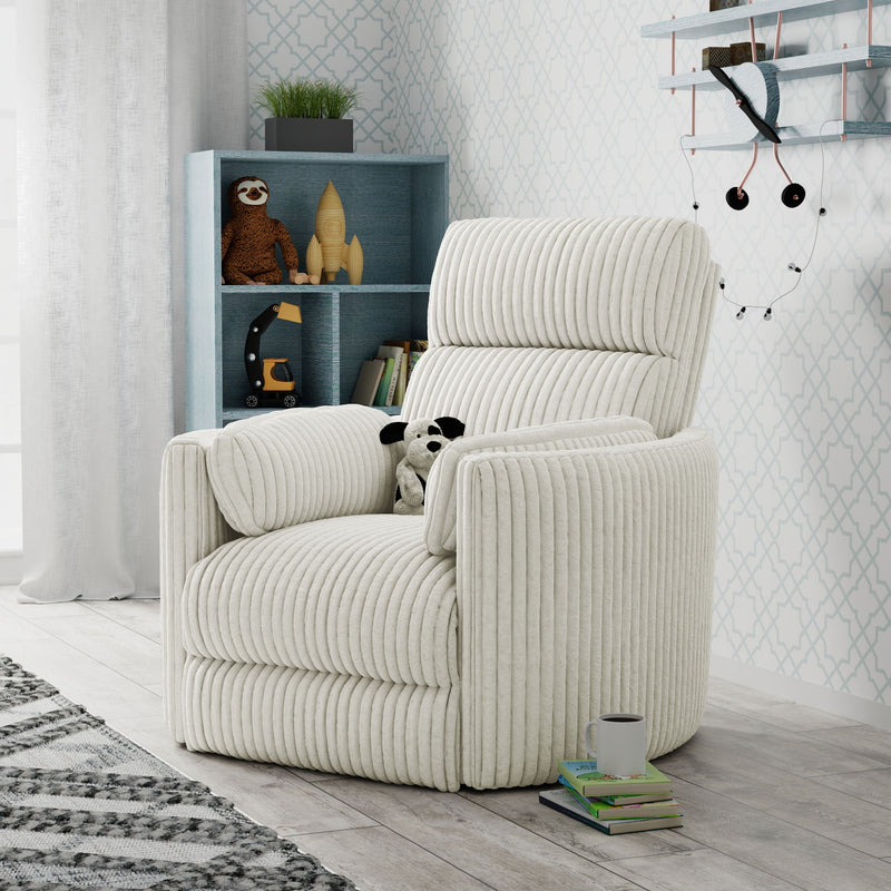 Parker Living Radius Power Swivel Glider Recliner chair set with plush upholstery and adjustable reclining features.