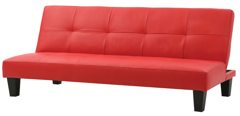 Glory Furniture Alan sofa bed in a modern futon style, featuring a sleek design and neutral upholstery, suitable for living rooms.